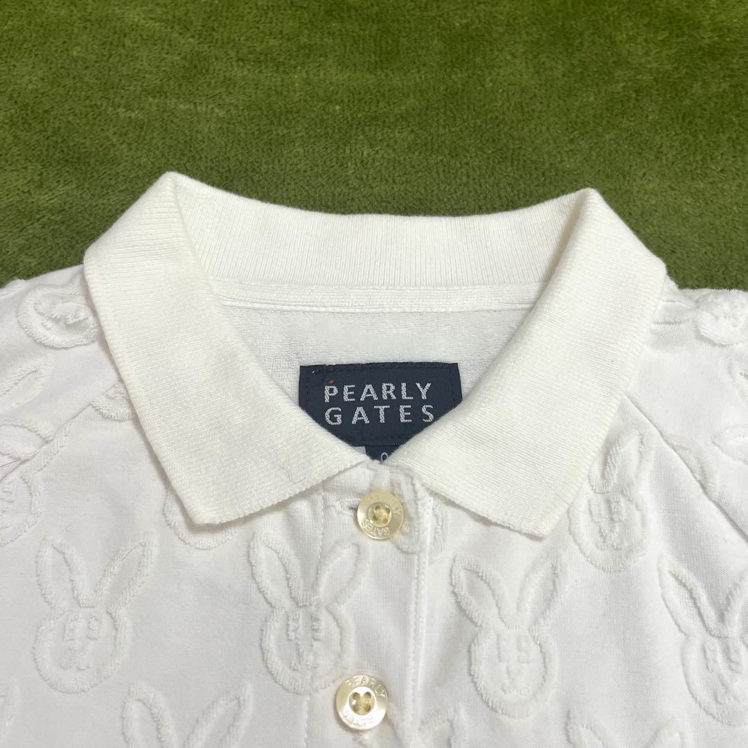 ✨激レア✨ PEARLY GATES ワンピース 白 総柄 うさぎ パイル生地