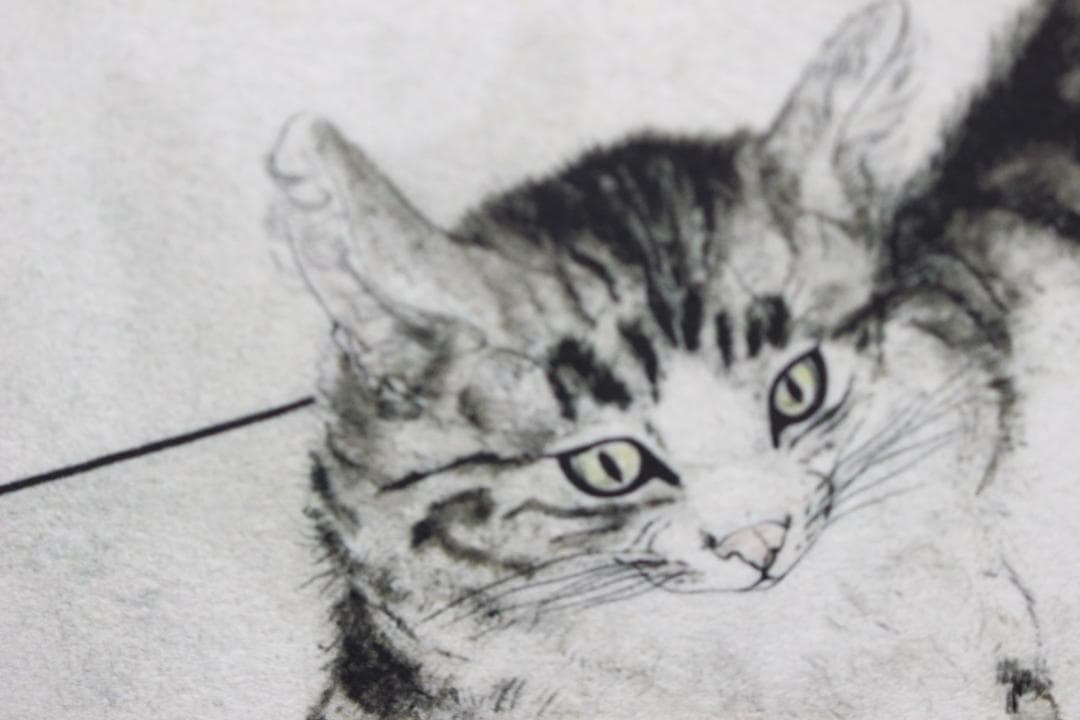 藤田嗣治 エスタンプリトグラフ 「猫」 150部限定 12/150