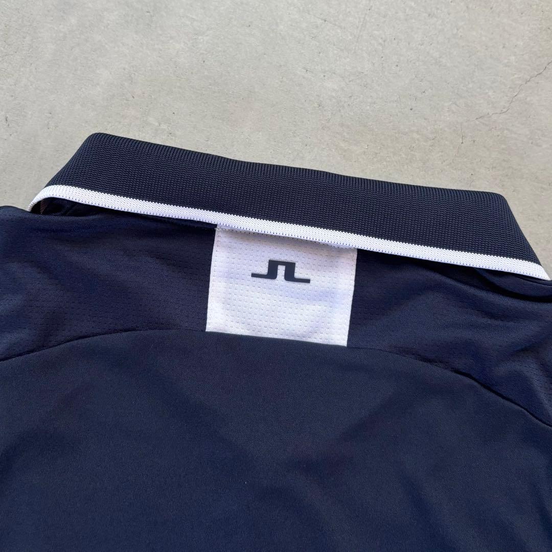 【美品】J.LINDEBERG ジェイリンドバーグ ノースリーブポロシャツ ロゴ