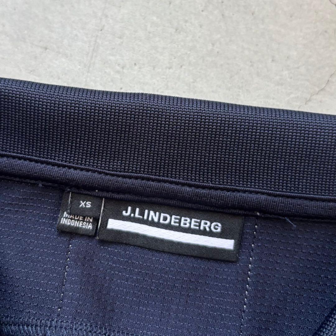 【美品】J.LINDEBERG ジェイリンドバーグ ノースリーブポロシャツ ロゴ