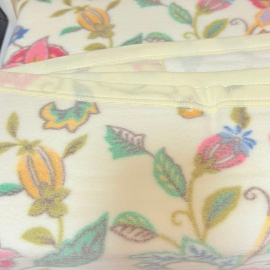 MINTON ミントン　綿毛布　花柄　レアデザイン