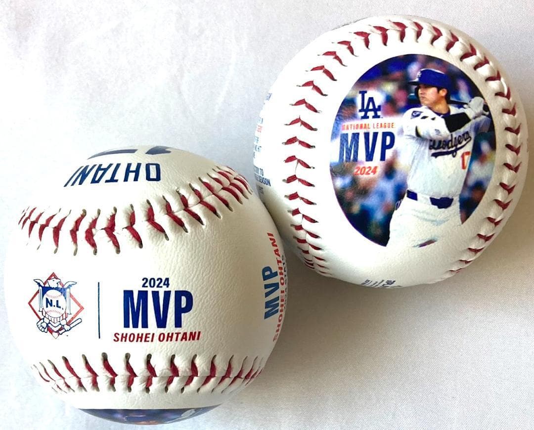 【海外限定】大谷翔平 2024 MVP記念ボール LAドジャース MLB公式