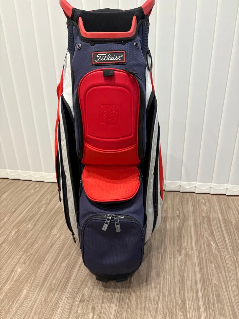 Titleist キャディバッグ ネイビー/レッド