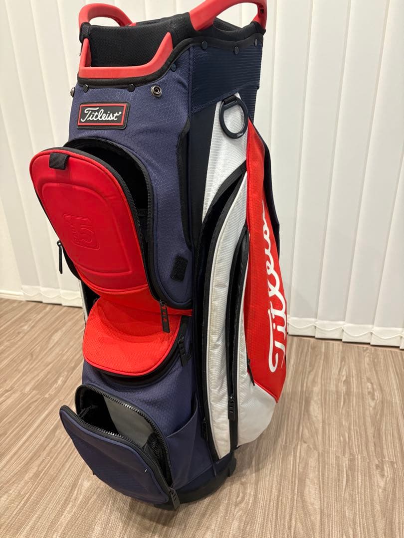 Titleist キャディバッグ ネイビー/レッド