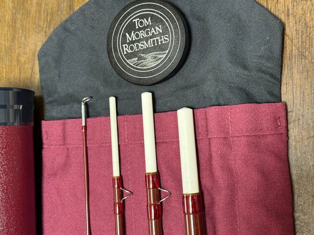 トム モーガン 8'6\" # 6 ファイバーグラスロッド 中古美品