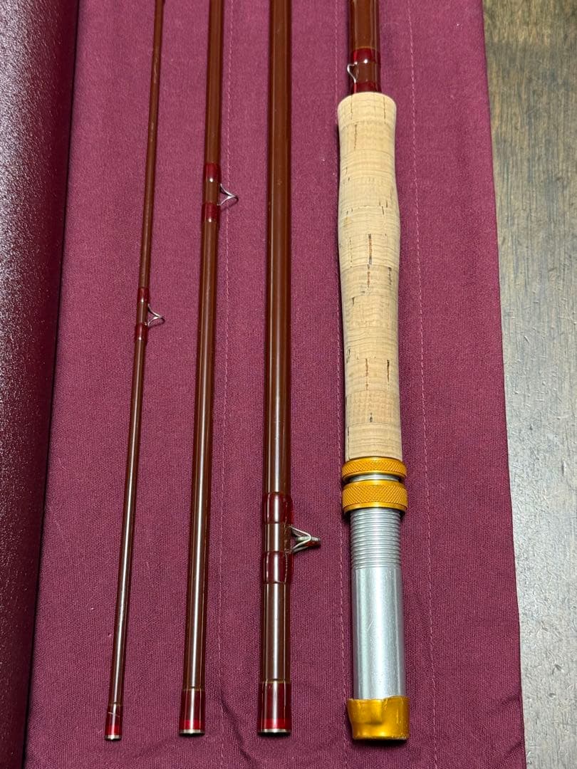 トム モーガン 8'6\" # 6 ファイバーグラスロッド 中古美品