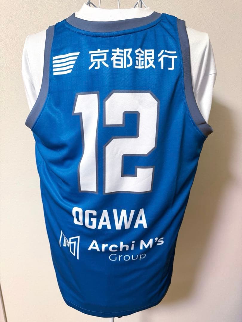 京都ハンナリーズ オーセンティックユニフォーム #12 小川 麻斗 Oサイズ