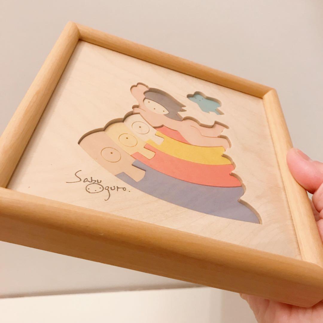 小黒三郎　組み木絵　直筆サイン入り　初節句　飾り