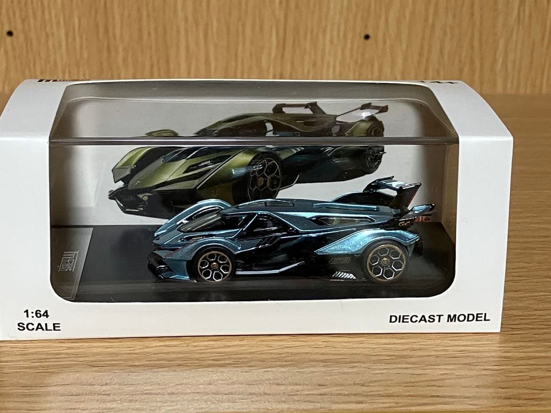 LMF 1/64 ランボルギーニ　V12 VGT ミニカー　ライトブルー
