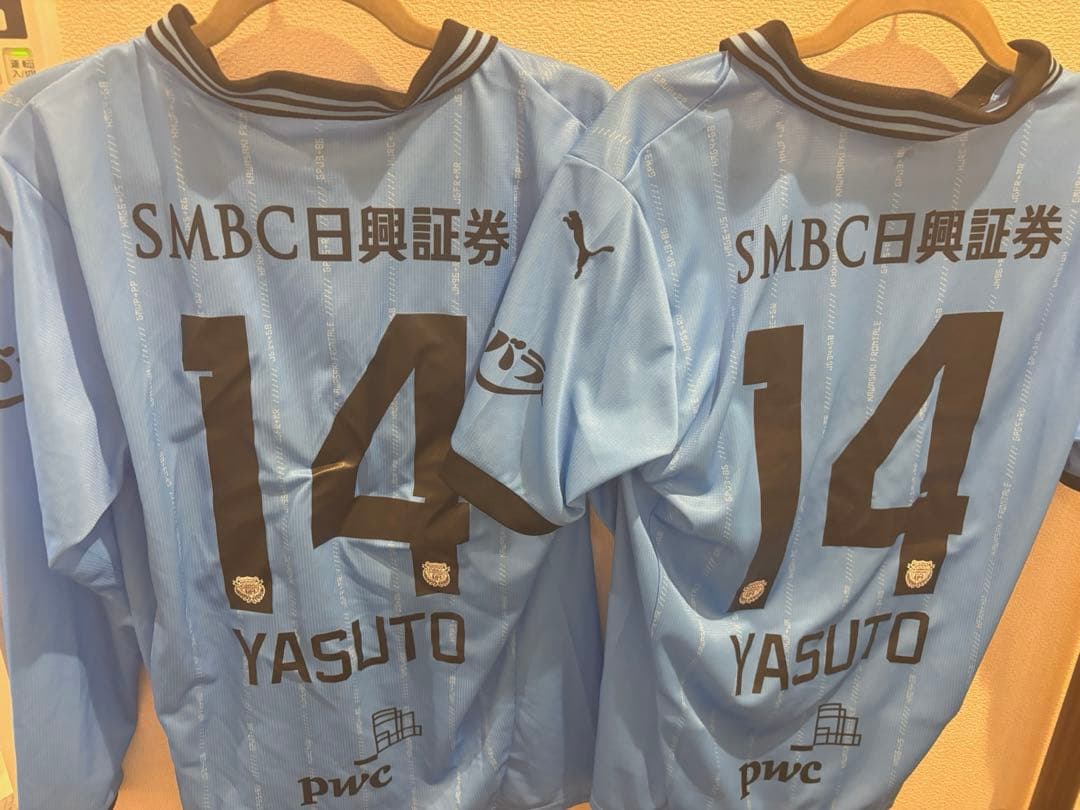 川崎フロンターレ2025 1stサッカーユニフォー半袖M長袖L背番号14脇坂泰人