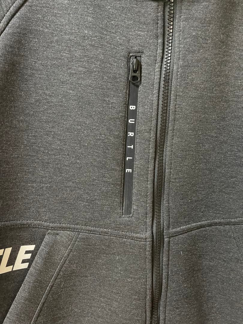 BURTLE フード付きエアーテックフーデイ、パンツ上下セット チャコールグレー