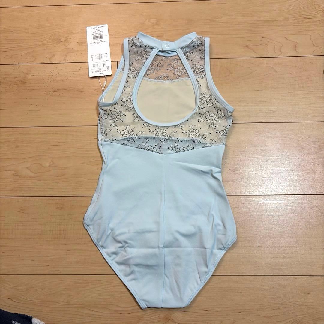 新品Chacott 150cm ハイネックレースレオタード ¥12100