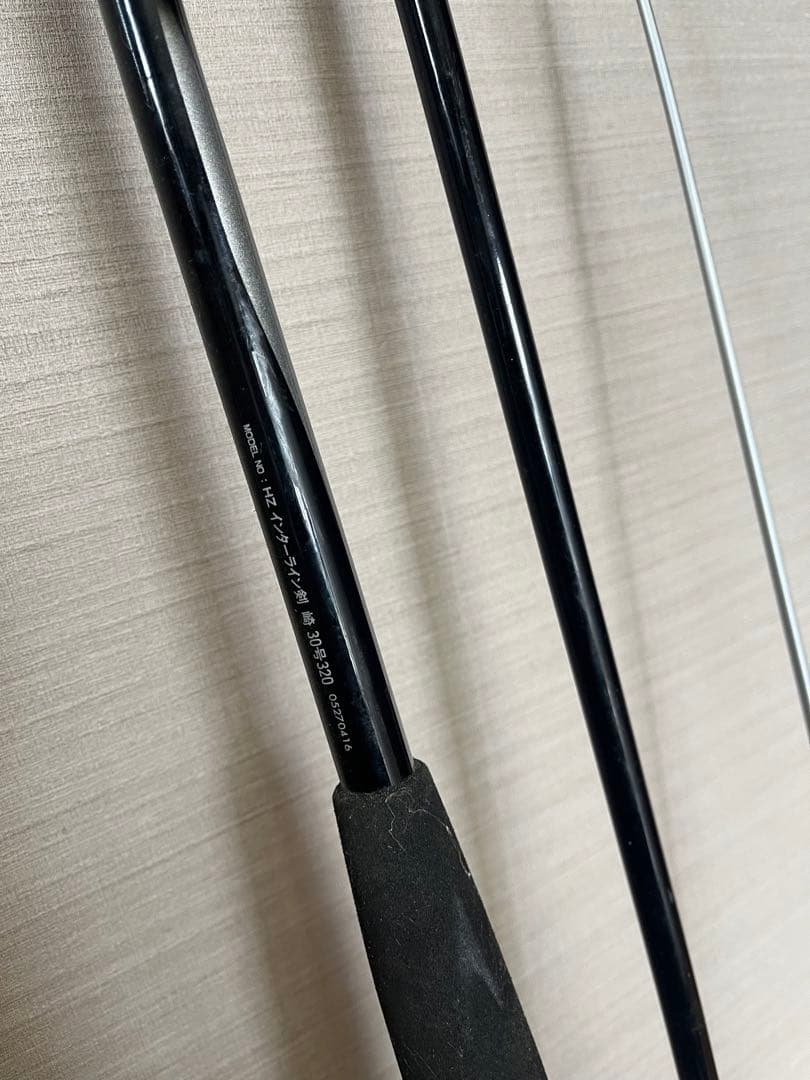 中古 Daiwa 中通し ロッド HZ インターライン 剣崎 30-320