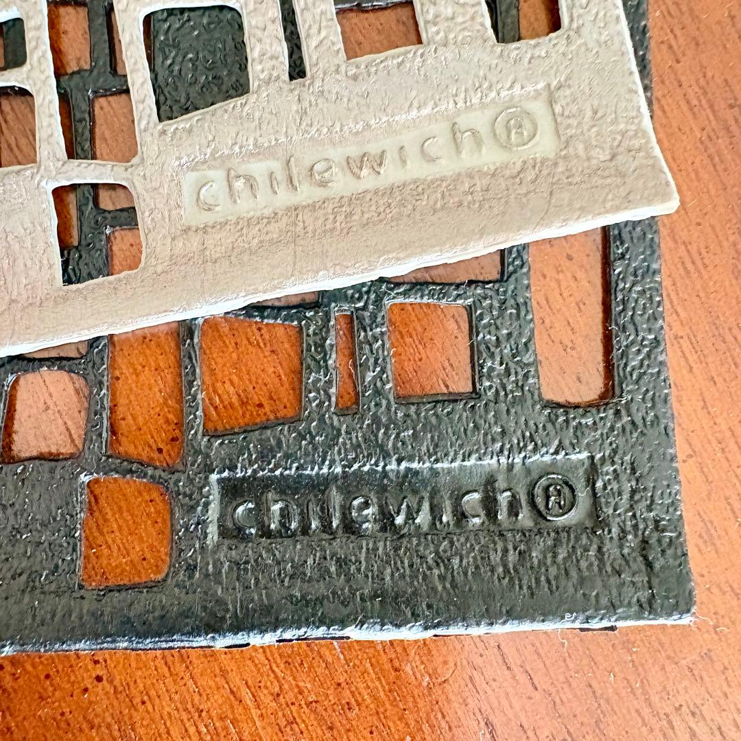 Chilewich チルウィッチ テーブルランナー シルバー ブラック 2枚組