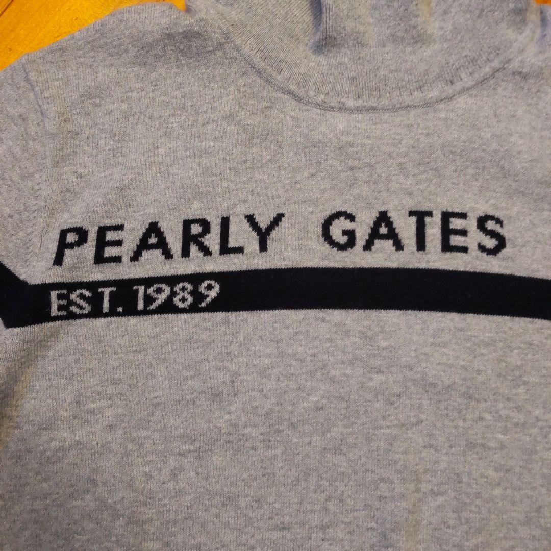 PEARLY GATES タートルネックセーター グレー