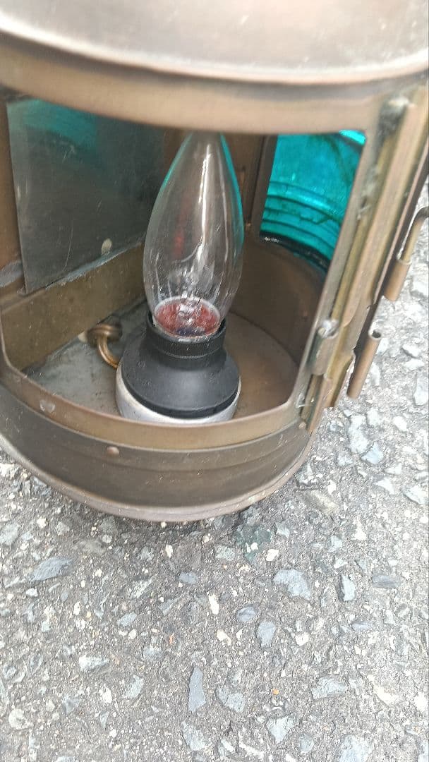 レトロランタン 赤緑レンズ AC電源