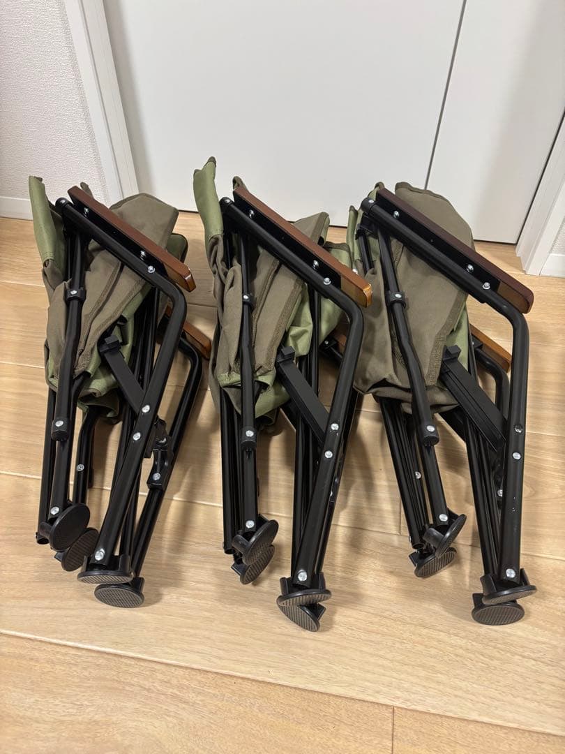 BUNDOK アウトドアチェア　バンドック　焚き火チェア　3脚セット