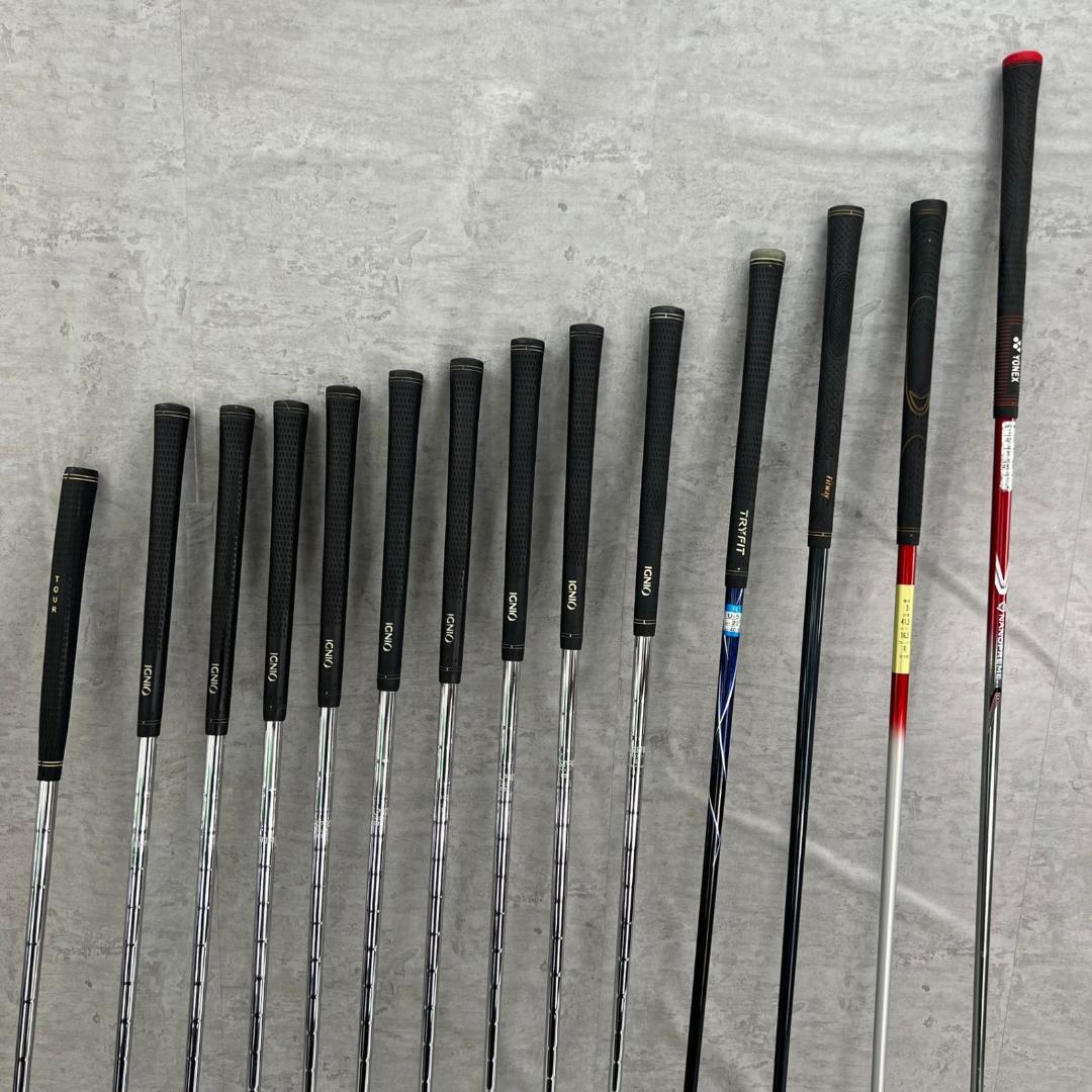 YONEX　IGNIO　メンズゴルフ14本セット　右利き用　キャディバッグ