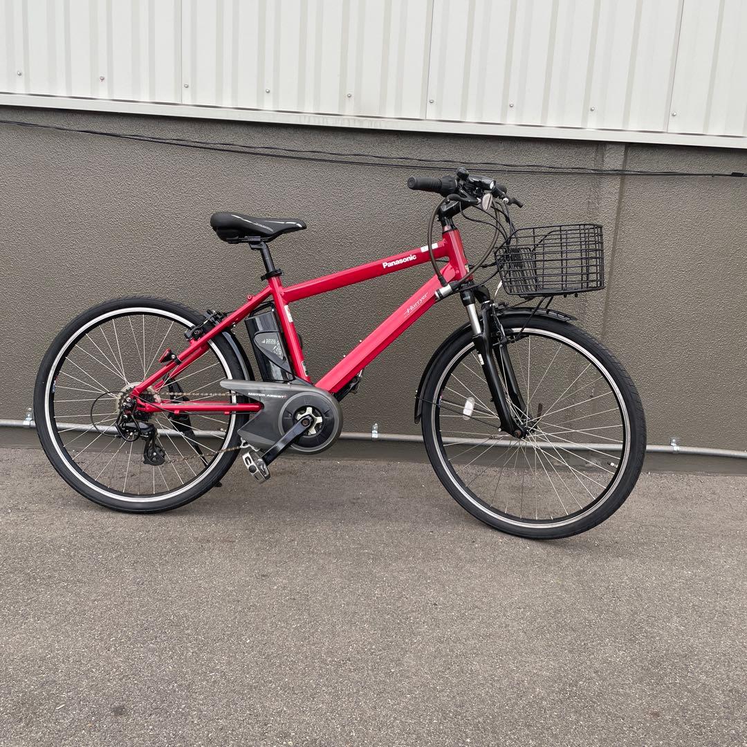 パナソニック電動アシスト自転車26インチ スポーツ型 レッド