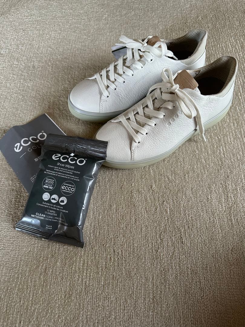 新品　ECCO エコー レザー　シャドウホワイト ゴルフシューズ　36