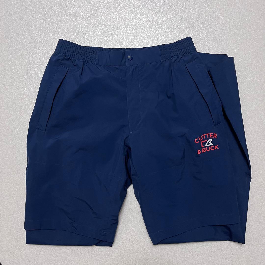 【美品】カッター＆バック ゴルフナイロンパンツ Mネイビー レインウェア