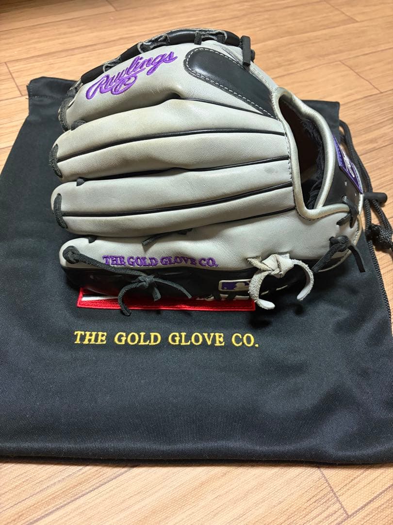 Rawlings 軟式　オーダーグローブ　 グレー 専用袋付き