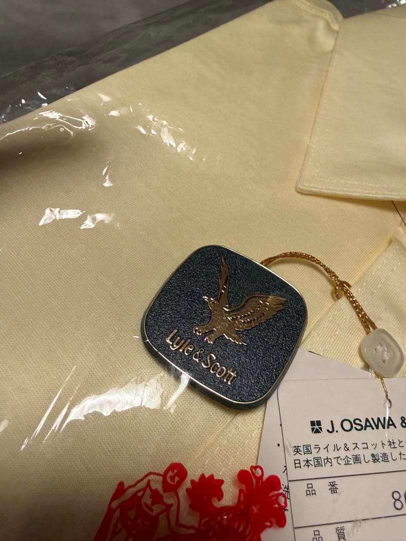 （新品）Lyle & Scott メンズシャツ L クリーム　購入金額13000