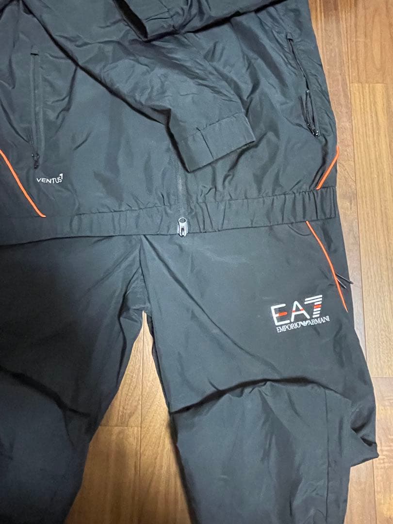 EA7 ブラック　セットアップ