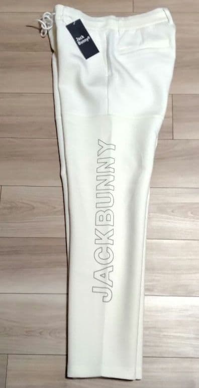 ✩新品未使用☆Jack Bunny!!ジョガーパンツ ホワイトサイズ4ストレッチ