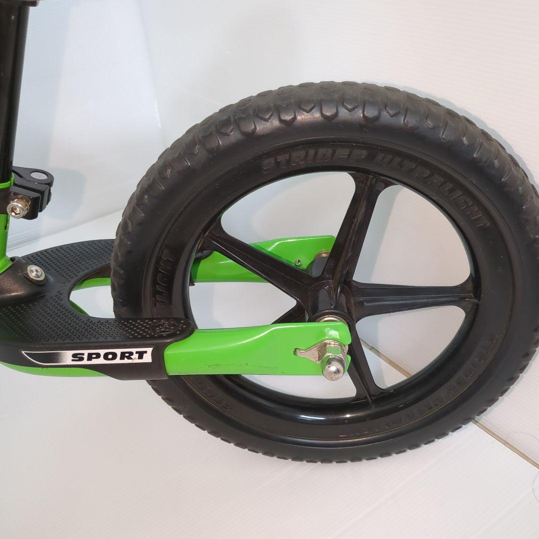 【美品】STRIDER バランスバイク 緑 12インチ