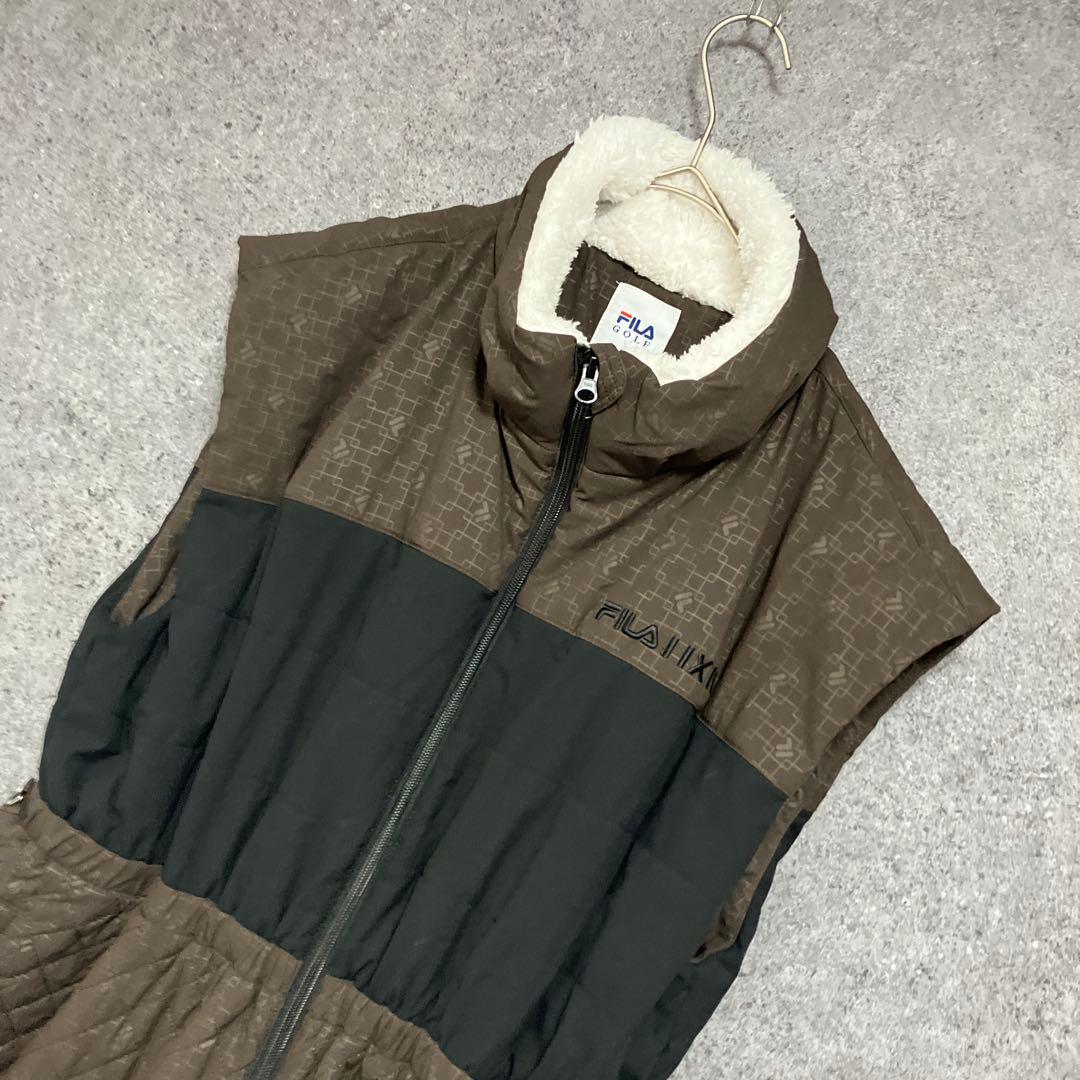 2024年　FILA GOLF 中綿ワンピース撥水 蓄熱裏地 ワンピース　LL