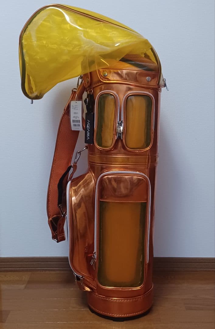 未使用 HONMA キャディバッグ 透明ポケット 本間ゴルフ