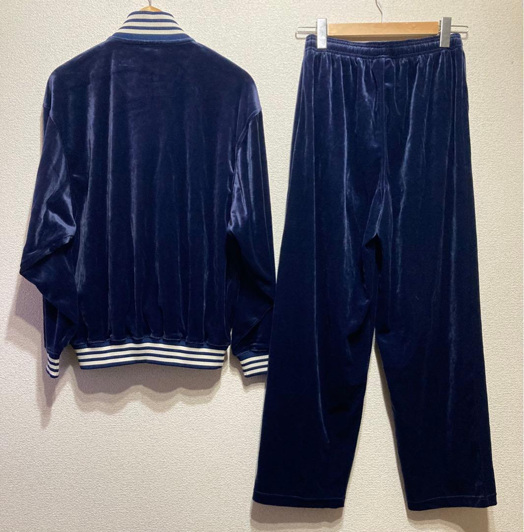 新品 タグ付 90's アディダス ベロア トラックジャケット セットアップ