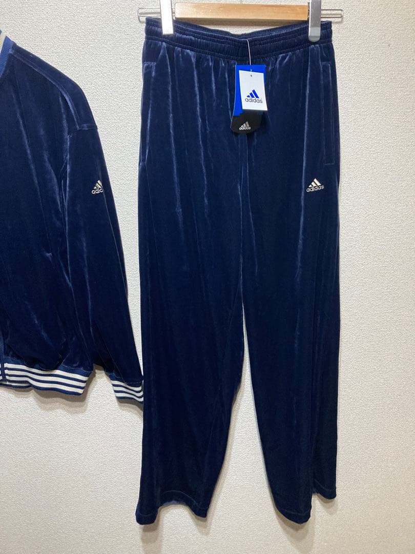 新品 タグ付 90's アディダス ベロア トラックジャケット セットアップ