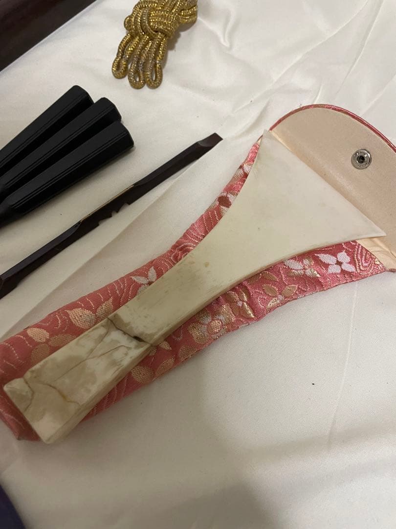 高級 三味線 綾杉彫り 紅木 付属品多数