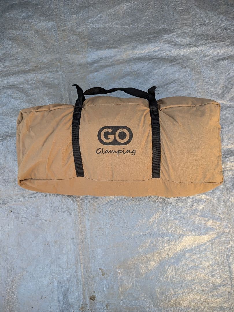 GOGlamping パップテントTC 1人用 【煙突口+三角窓】 二股アルミ