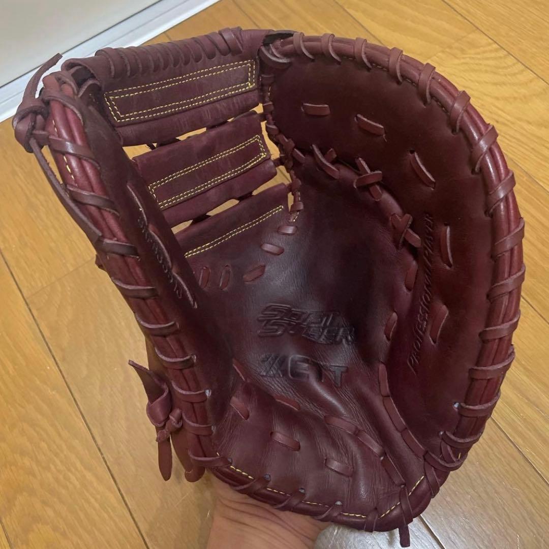 ZETTゼット 軟式 ファーストミット ソフトステア ボルドーブラウン