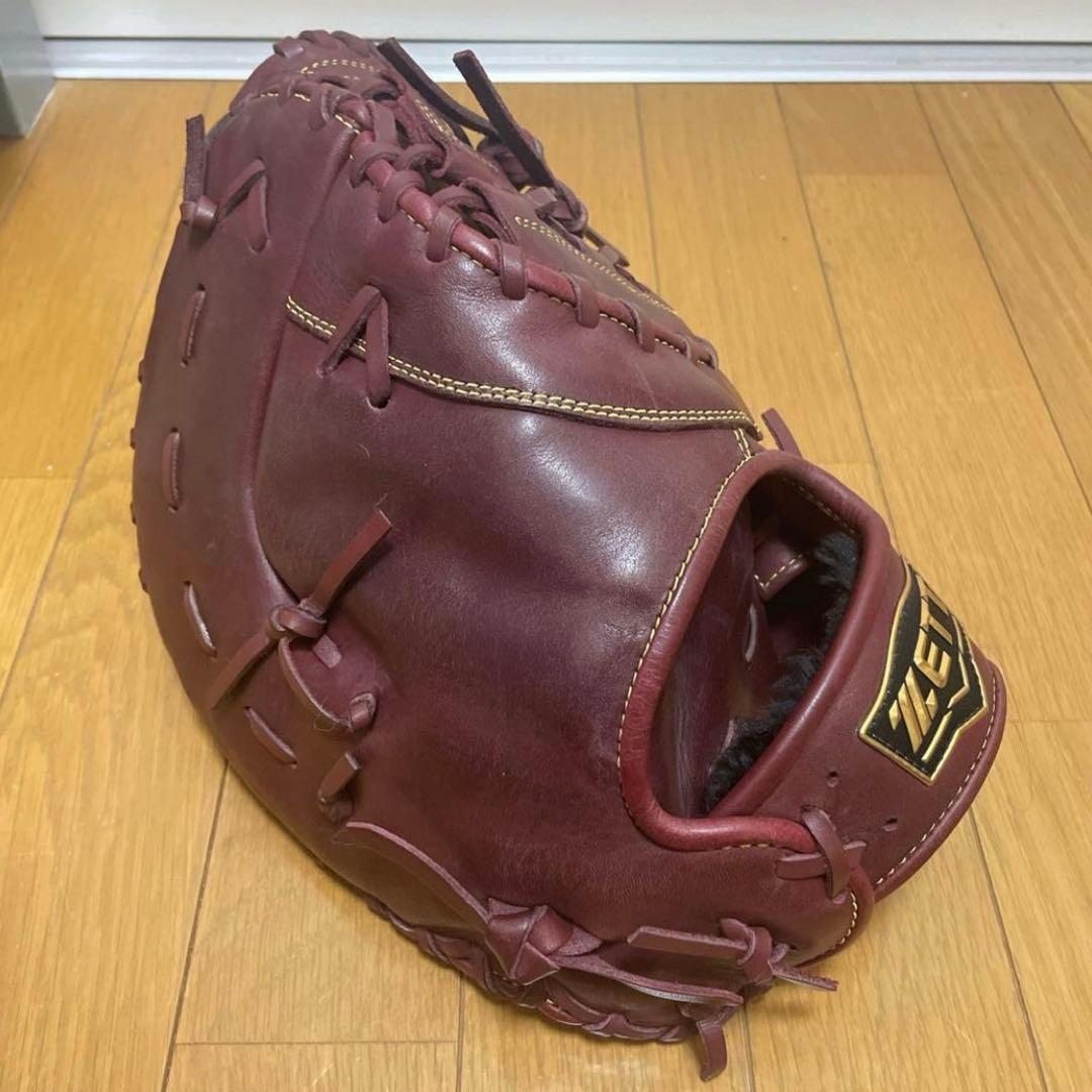 ZETTゼット 軟式 ファーストミット ソフトステア ボルドーブラウン