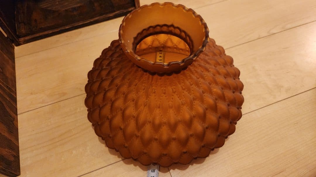 アンバーテーブルランプ　ヴィンテージ　ケース付き