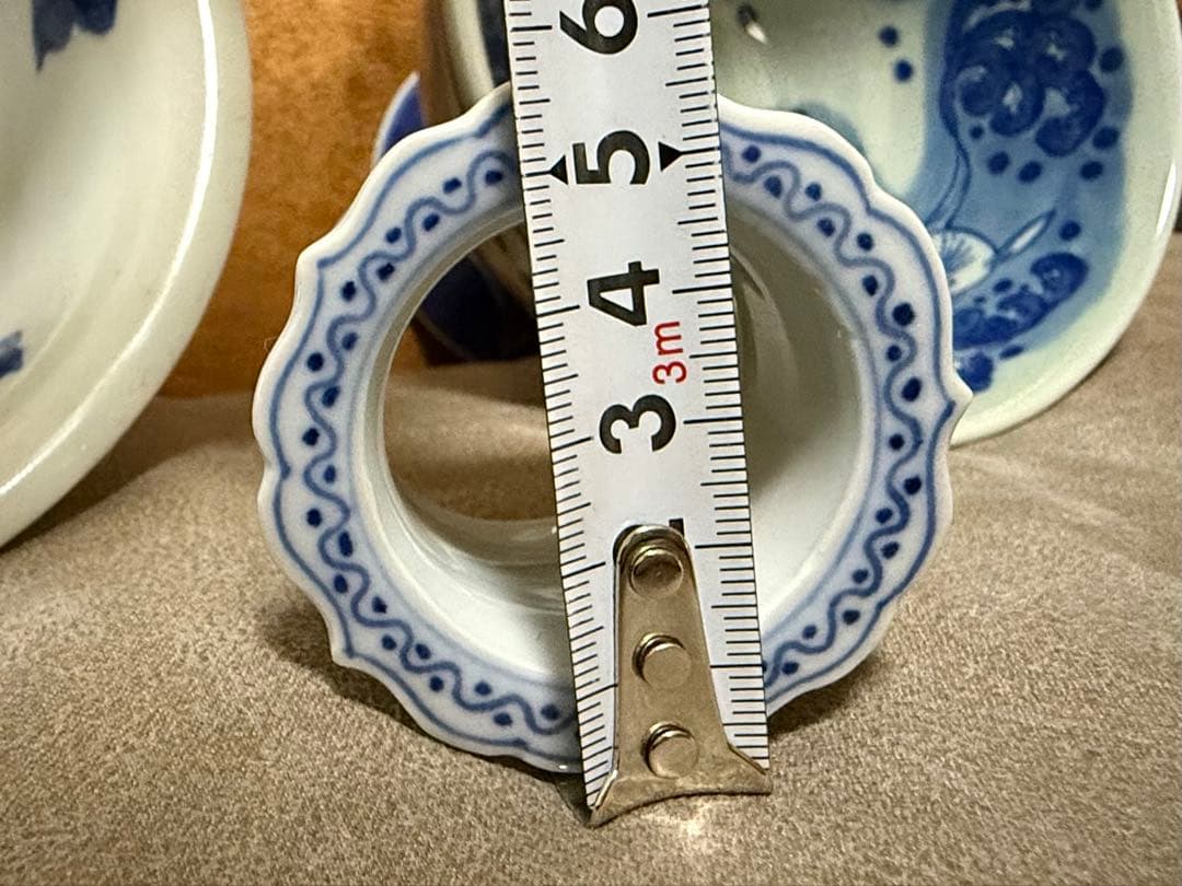 骨董 陶器 兎 波兎 盃洗 入れ物 柄杓立 ？　柄杓置 ？