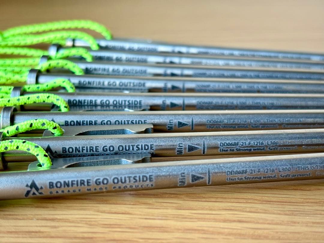 bonfire go outside BGO Ti peg L-30 8本セット