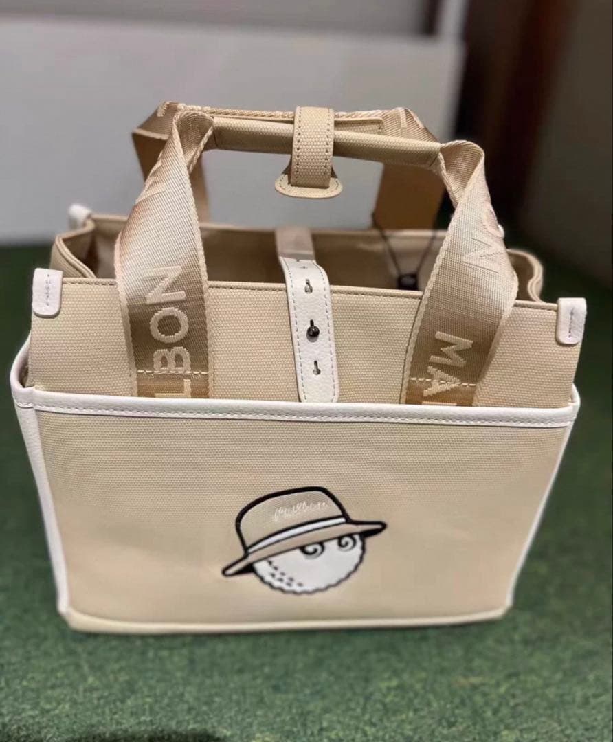 カートバッグ　ベージュ　マルボンゴルフ MALBON GOLF ベージュ