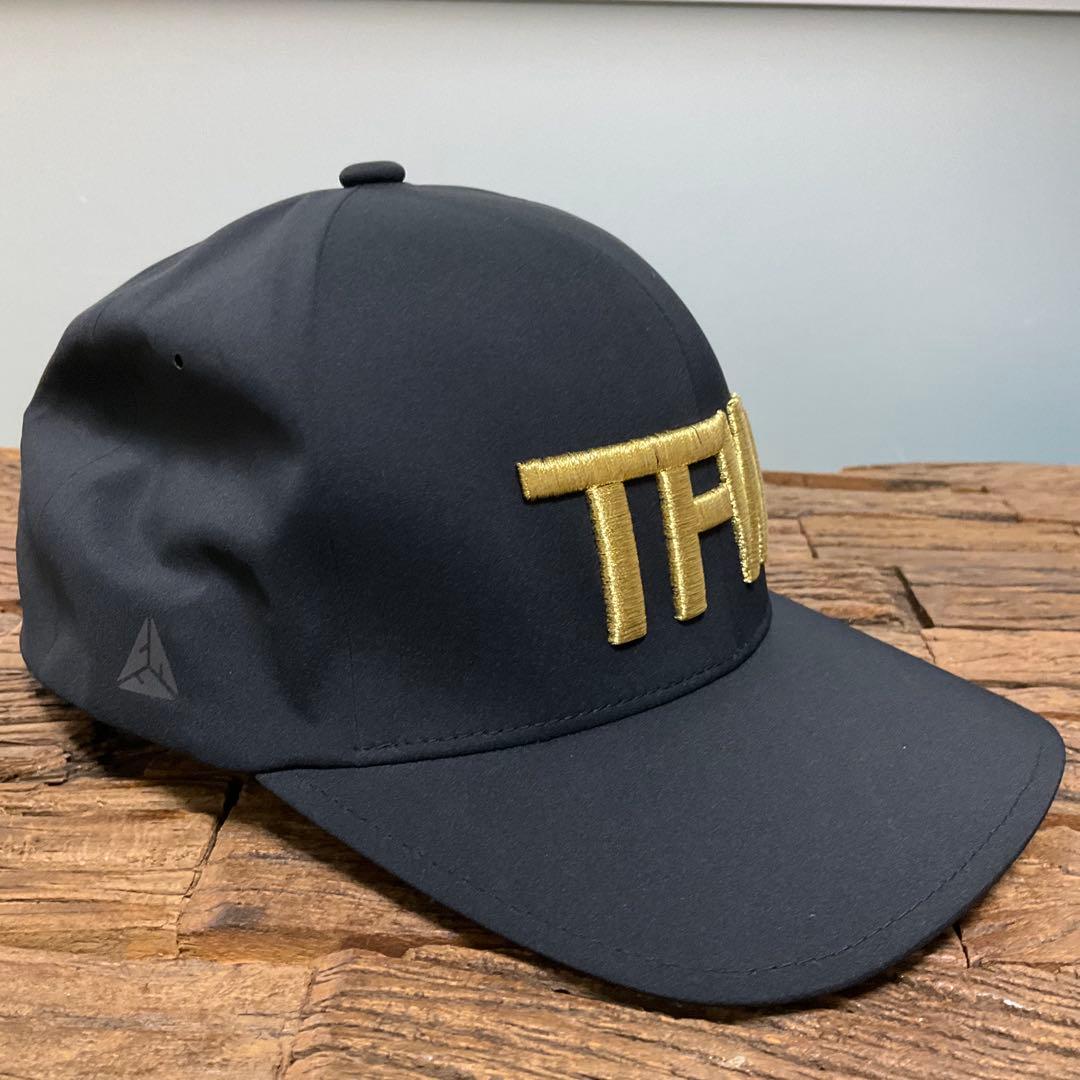 TFW49 ゴルフキャップBlack×gold