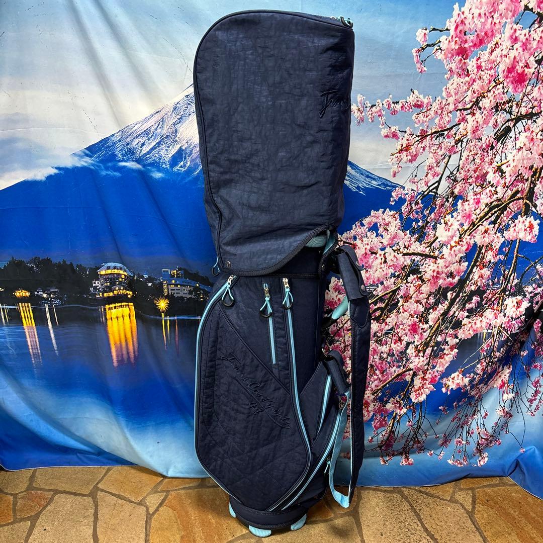 寶BX-1217 【美品】トランスコンチネンツ キャディバッグ ネイビー