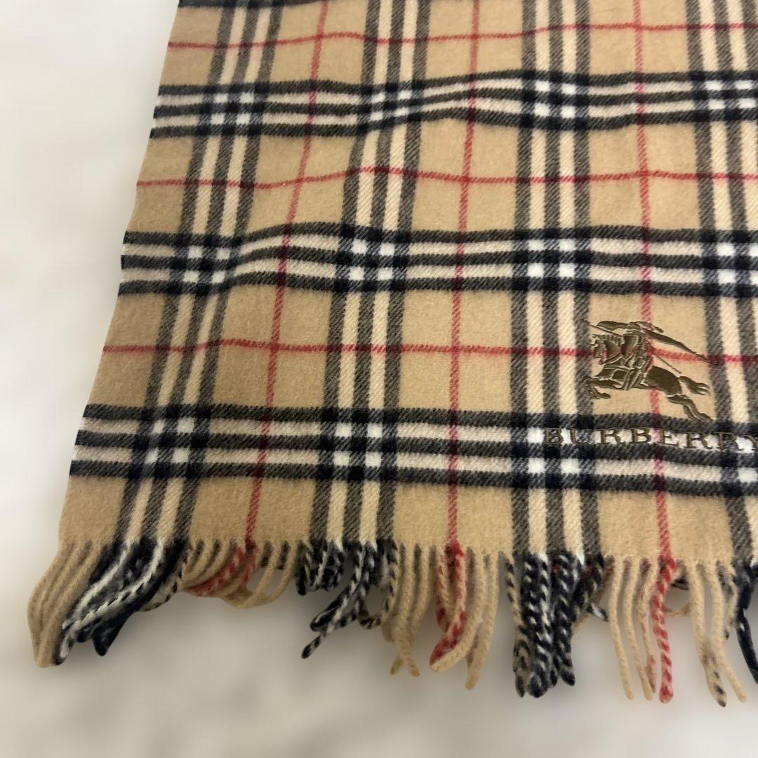 【極美品】バーバリー　膝掛け　65×120cm ウール　ノバチェック