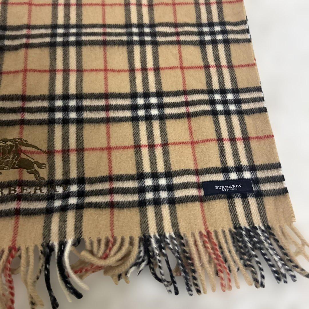【極美品】バーバリー　膝掛け　65×120cm ウール　ノバチェック