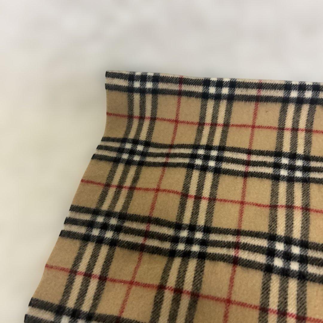 【極美品】バーバリー　膝掛け　65×120cm ウール　ノバチェック