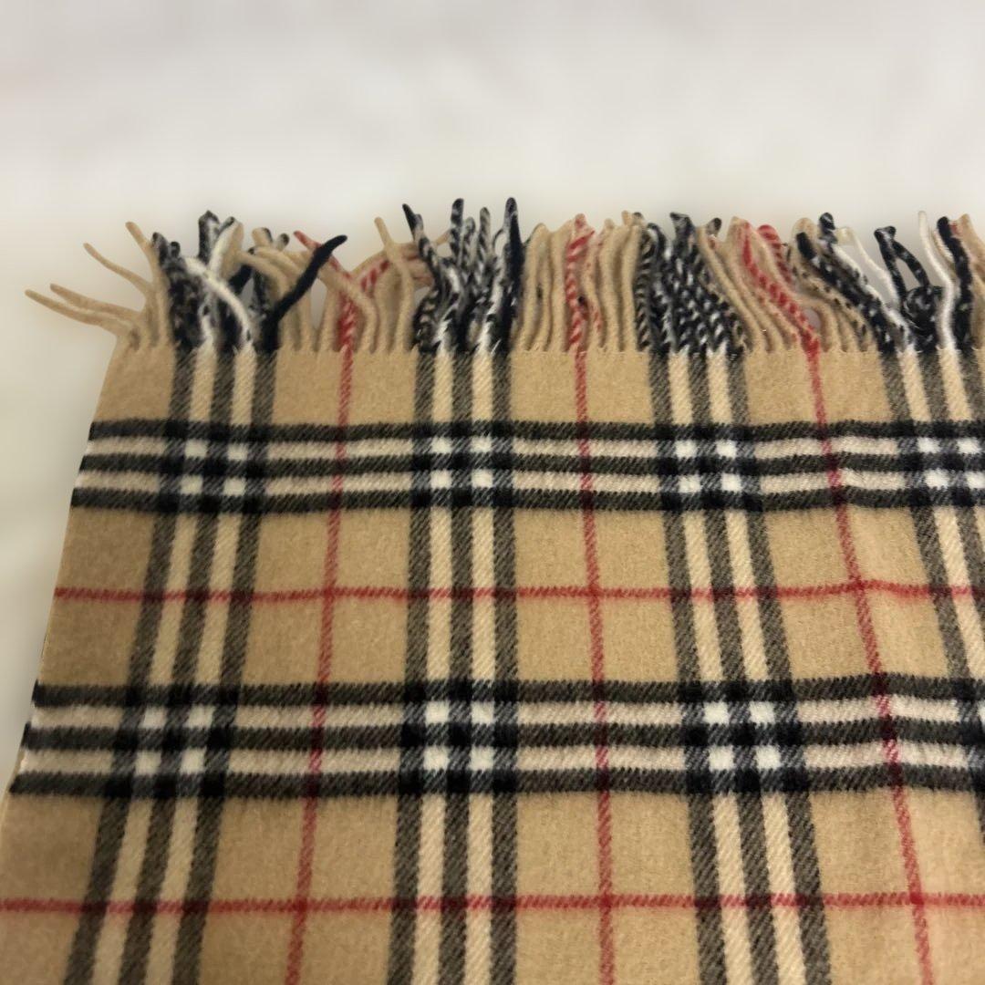 【極美品】バーバリー　膝掛け　65×120cm ウール　ノバチェック