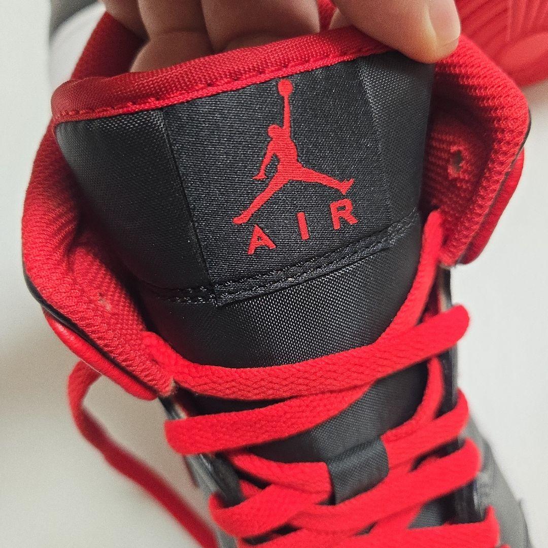 シューズ(男性用) Nike Air Jordan 1 Mid \"Bred Toe\" US10
