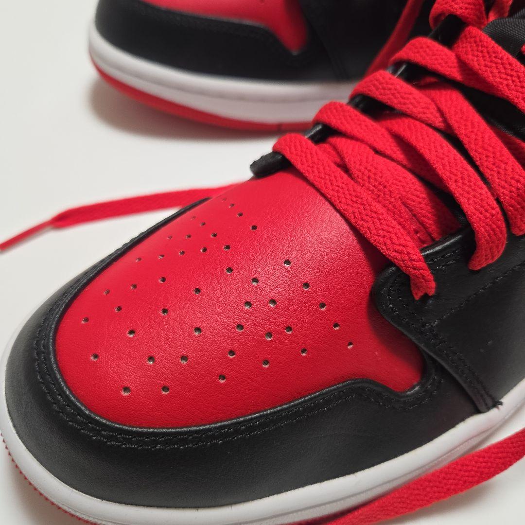 シューズ(男性用) Nike Air Jordan 1 Mid \"Bred Toe\" US10